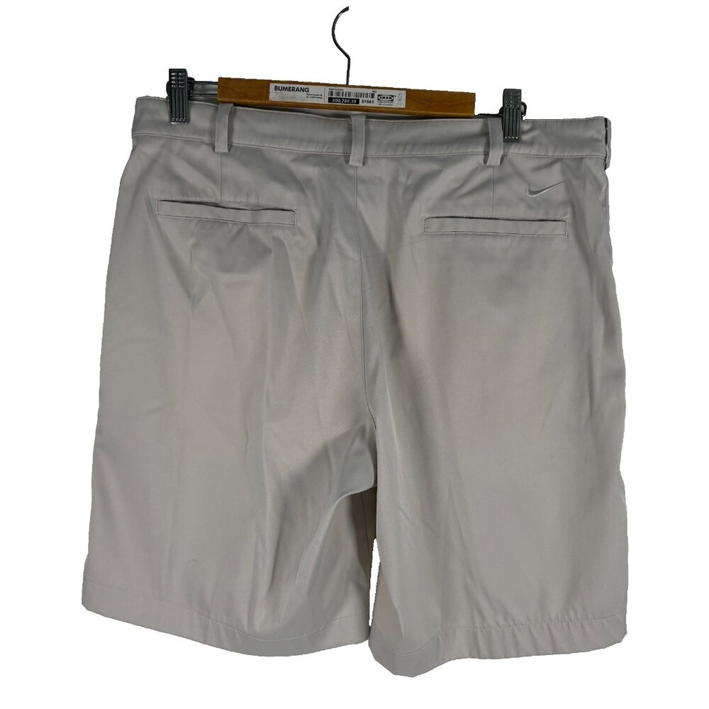 Nike Golf Khaki Shorts Mens Size 36 Beige Tour Performance Dri Fit
